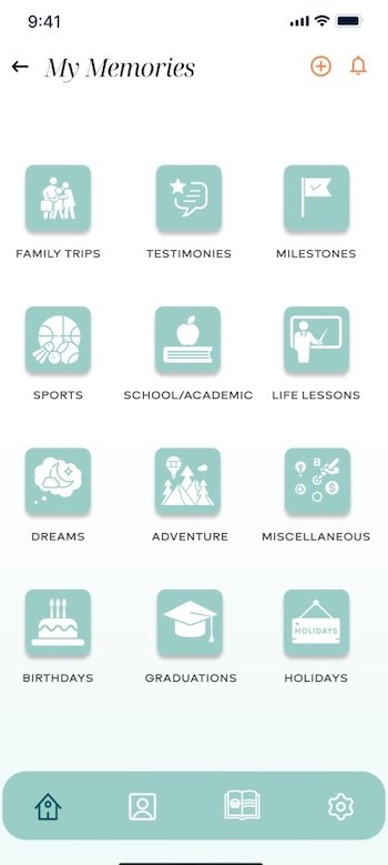 Family sharing memory album